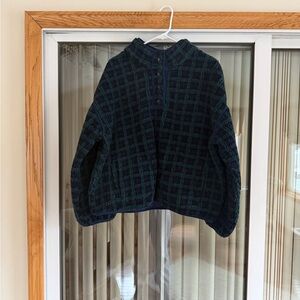 NWOT Sold Out Eleven Eleven Plaid Fleece Pullover